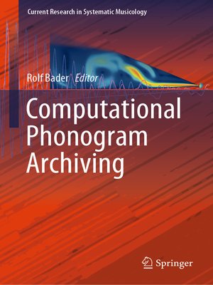 cover image of Computational Phonogram Archiving